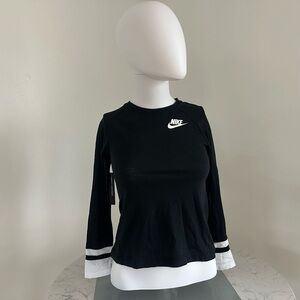 Nike Women's Black Long Sleeve Top xxS
